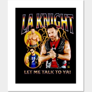 LA Knight Let Me Talk To Ya Bootleg Posters and Art